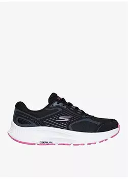 Женские кроссовки для бега черного цвета фуксия 128606 BKFS GO RUN CONSISTENT 2.0 Skechers, черный/фуксия