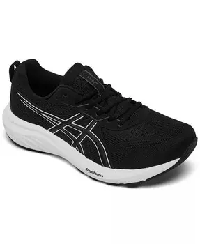 Женские кроссовки для бега Gel-Contend 9 с очень широкой шириной от финиша Asics, черный
