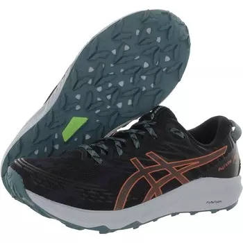Женские кроссовки для бега и тренировок FUJI LITE 3 с мягкой стелькой и сеткой ASICS, цвет Night Shade/Nova Orange