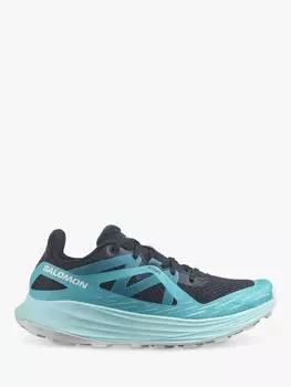Женские кроссовки для бега ultra flow Salomon, цвет Carbon/Blue/White