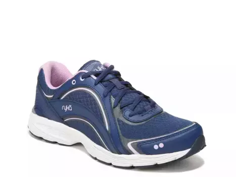 Женские кроссовки для ходьбы Sky Walk Ryka, Navy/Lilac Purple Leather