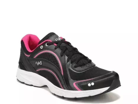 Женские кроссовки для ходьбы Sky Walk Ryka, Black/Pink Leather