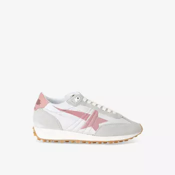 Женские кроссовки для марафонского бега из замши и сетки с низким верхом Golden Goose, серебряный