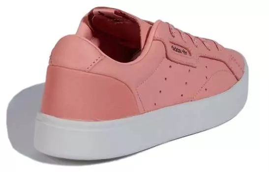 Кроссовки Adidas Originals Sleek Skateboard Shoes Women's Low-Top Pink White