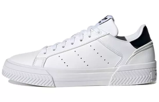 Кроссовки Adidas originals Court Tourino Women, белый/черный