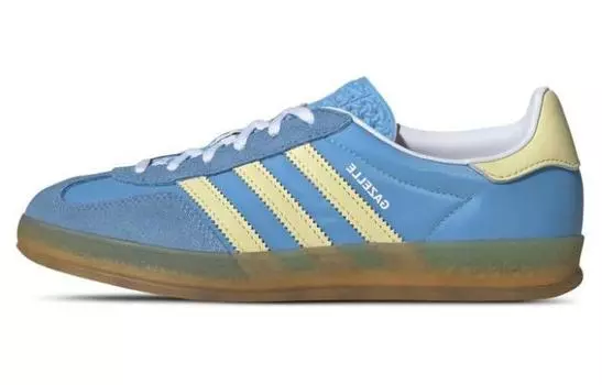 Женские кроссовки для скейтбординга adidas originals Gazelle, Синий/Желтый