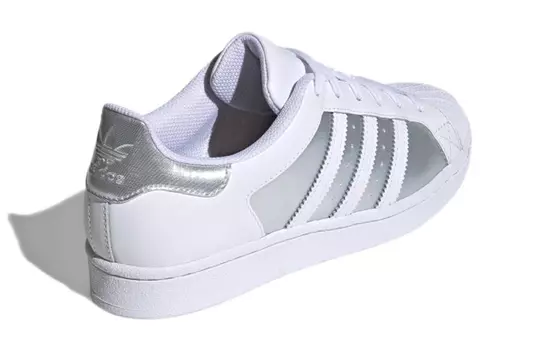 Кроссовки Adidas Originals Superstar White Silver Metallic Women's