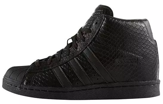 Кроссовки Adidas Originals Originals Superstar Up Non-slip Wear-Resistant High-Heeled Sneakers Black Women's