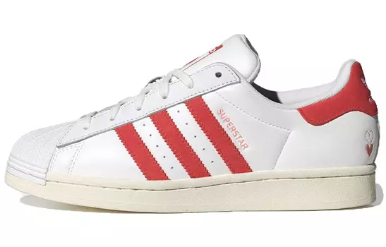 Женские кроссовки для скейтбординга adidas originals Superstar, White/Red
