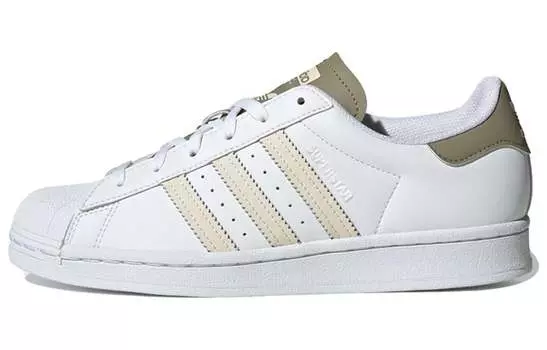 Кроссовки Adidas Originals Superstar 'White Olive Green' Women's