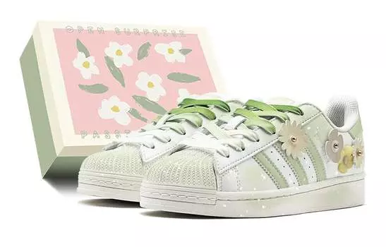 Женские кроссовки для скейтбординга adidas originals Superstar Series, Acid Yellow