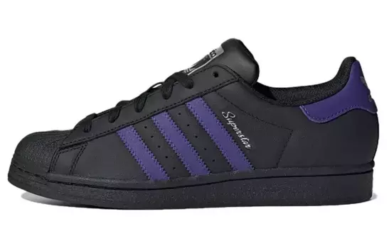 Женские кроссовки для скейтбординга adidas originals Superstar Series, Black/Purple