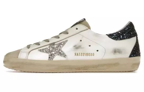 Женские кроссовки Golden Goose Super-Star, черный/белый