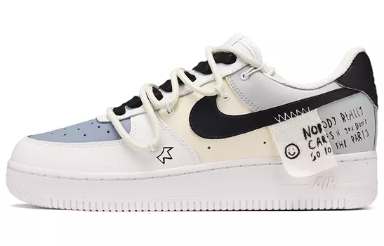 Кроссовки Nike Air Force 1 Skateboard Shoes Women's Low-Top Gray White