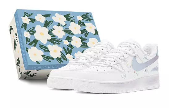 Женские кроссовки для скейтбординга Nike Air Force 1 Low, светло-синий