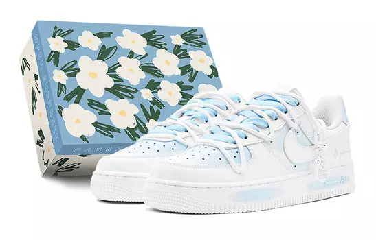 Женские кроссовки для скейтбординга Nike Air Force 1 Low, светло-синий