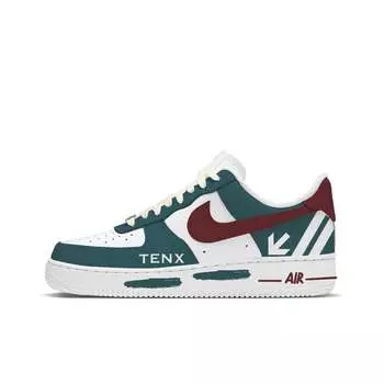 Женские кроссовки для скейтбординга Nike Air Force 1, Oatmeal/Forest