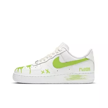 Женские кроссовки для скейтбординга Nike Air Force 1, White/Green
