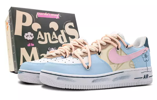 Женские кроссовки для скейтбординга Nike Air Force 1, Ultra Blue/Fire Orchid