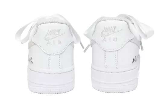 Кастомизированные кроссовки Nike Air Force 1 Skateboarding Shoes Women, белый