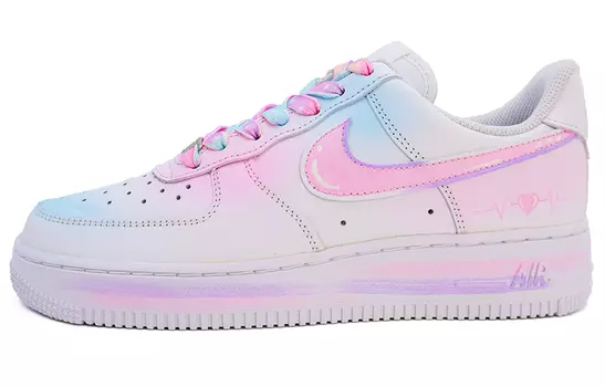 Женские кроссовки для скейтбординга Nike Air Force 1, Ultra Blue/Fire Orchid
