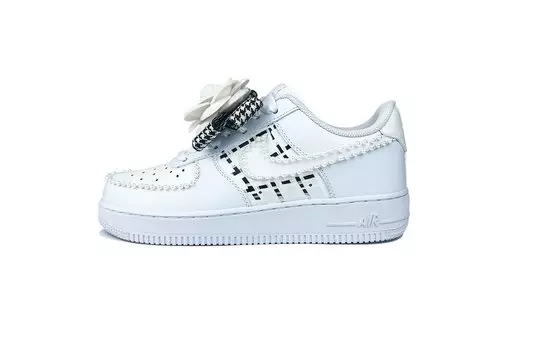 Кроссовки Nike Air Force 1 Skateboard Shoes Women's Low-Top Black White