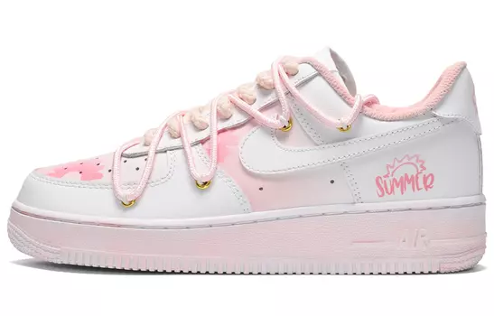 Кроссовки Nike Air Force 1 Skateboard Shoes Women's Low-Top White Pink