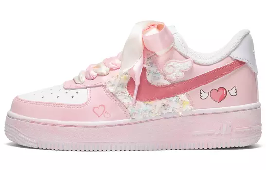 Кроссовки Nike Air Force 1 Skateboard Shoes Women's Low-Top Pink