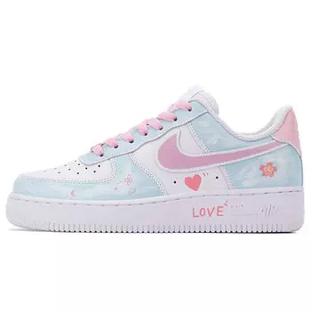 Женские кроссовки для скейтбординга Nike Air Force 1, Ultra Blue/Fire Orchid