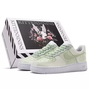 Женские кроссовки для скейтбординга Nike Air Force 1, Green/White