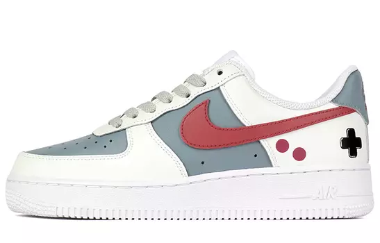 Женские кроссовки для скейтбординга Nike Air Force 1, Grey/Red