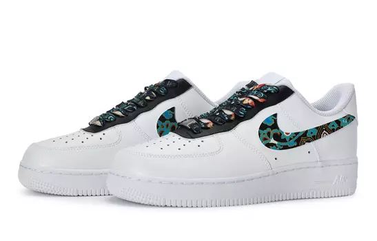 Женские кроссовки для скейтбординга Nike Air Force 1, White/Volt/Light Lemon Twist/Black