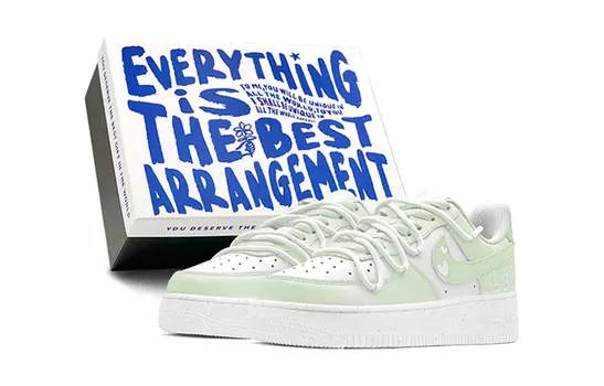 Женские кроссовки для скейтбординга Nike Air Force 1, Light Green