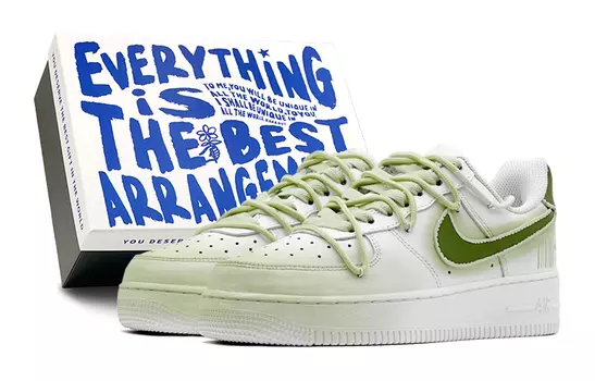 Женские кроссовки для скейтбординга Nike Air Force 1, Light Green