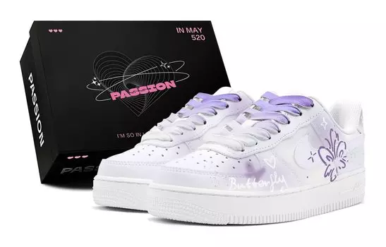 Женские кроссовки для скейтбординга Nike Air Force 1, Lavender
