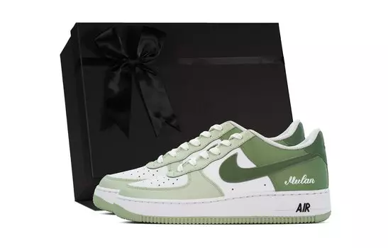 Женские кроссовки для скейтбординга Nike Air Force 1, White/Green