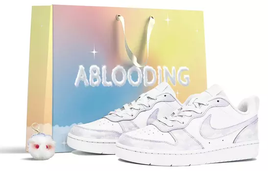 Кроссовки Nike Court Borough Series Skateboard Shoes Women's Low-Top Purple