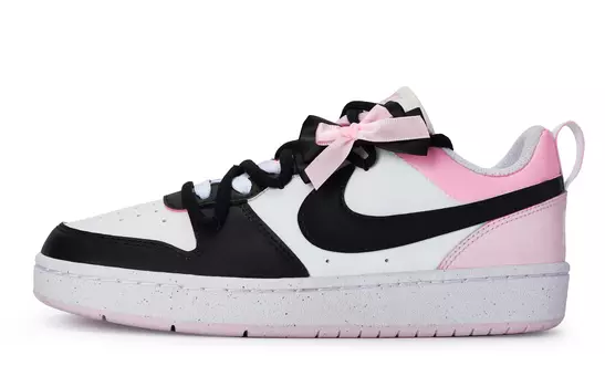 Женские кроссовки для скейтбординга Nike Court Borough Low, Core Black / Cloud White / Team Shock Pink 2