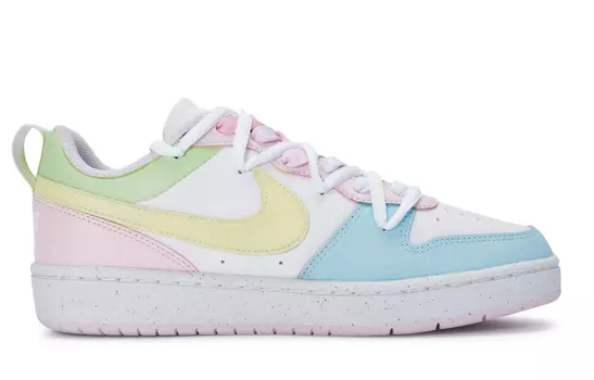 Женские кроссовки для скейтбординга Nike Court Borough Low, White, blue, pink, green