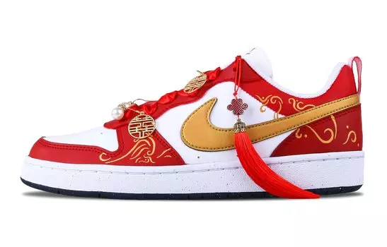 Женские кроссовки для скейтбординга Nike Court Borough, Year of the Dragon Red Gold