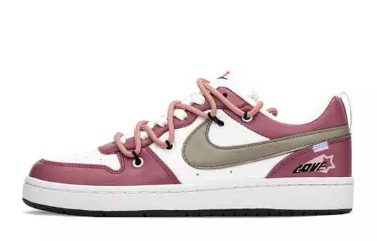 Женские кроссовки для скейтбординга Nike Court Borough Low, Mesa/Tactile Rose/Cloud White