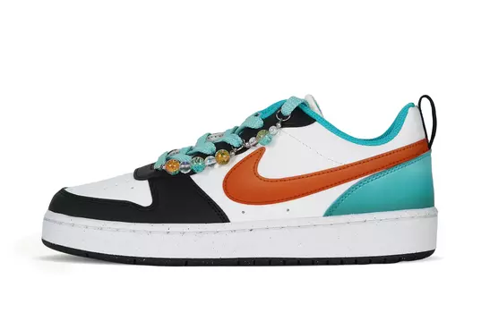 Женские кроссовки для скейтбординга Nike Court Borough Low, Aloe Wash/Hazelnut/Feather Gray
