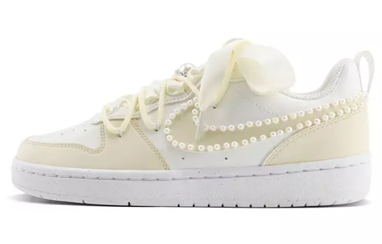 Кроссовки Nike Skateboard Shoes Women's Low-Top Beige/Yellow