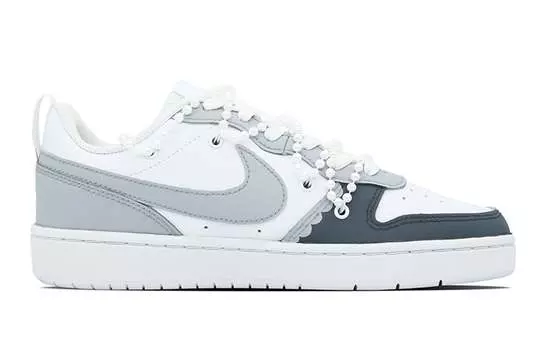 Женские кроссовки для скейтбординга Nike Court Borough, Core Black/Solid Gray/Flash Red