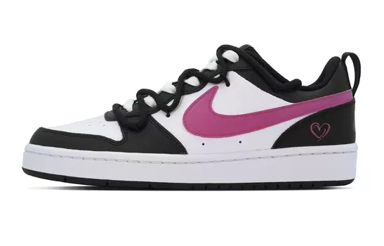 Женские кроссовки для скейтбординга Nike Court Borough Low, Black Rose Red