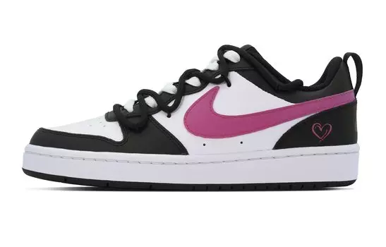 Женские кроссовки для скейтбординга Nike Court Borough Low, Black Rose Red