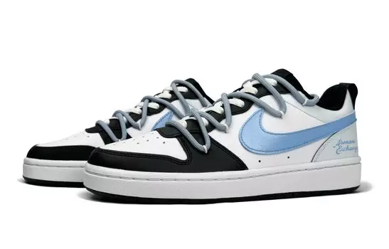Женские кроссовки для скейтбординга Nike Court Borough Low, University Blue/Black/White