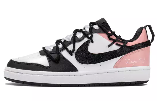 Женские кроссовки для скейтбординга Nike Court Borough Low, Dark Obsidian/Fierce Pink/White