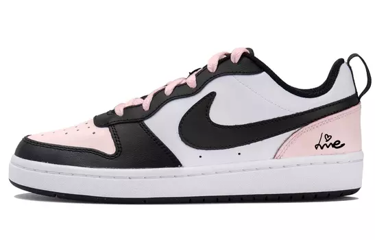 Женские кроссовки для скейтбординга Nike Court Borough Low, Dark Obsidian/Fierce Pink/White