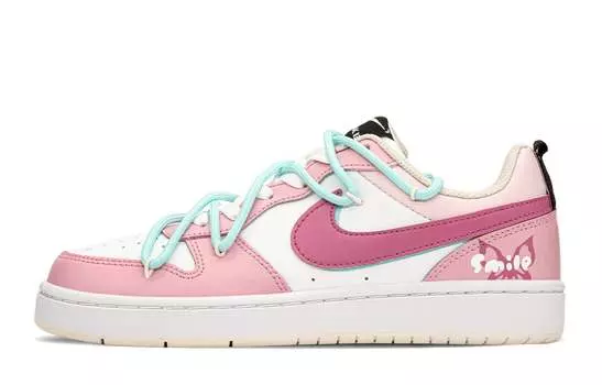 Женские кроссовки для скейтбординга Nike Court Borough Low, Ultra Blue/Fire Orchid